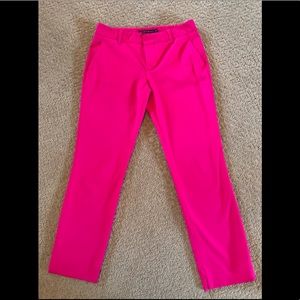 Zara Hot Pink Cropped Ankle Pants